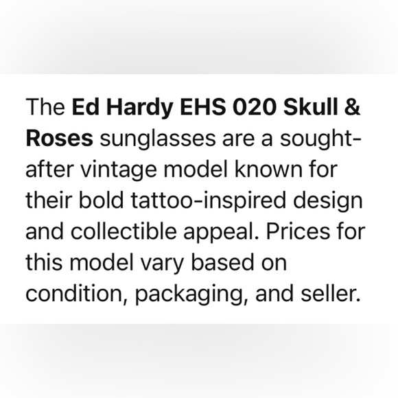 Ed Hardy Black VINTAGE Women's Sunglasses! - Picture 15 of 16